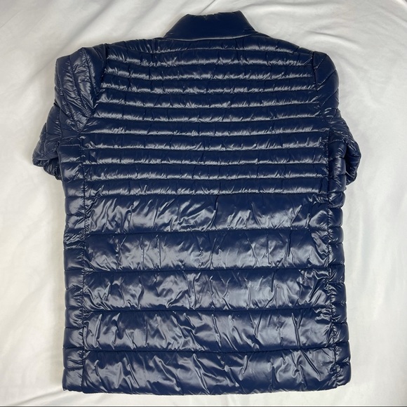 NWT Packable Quilted Jacket Kenneth Cole New York Men's Size M Navy Blue - Picture 4 of 4